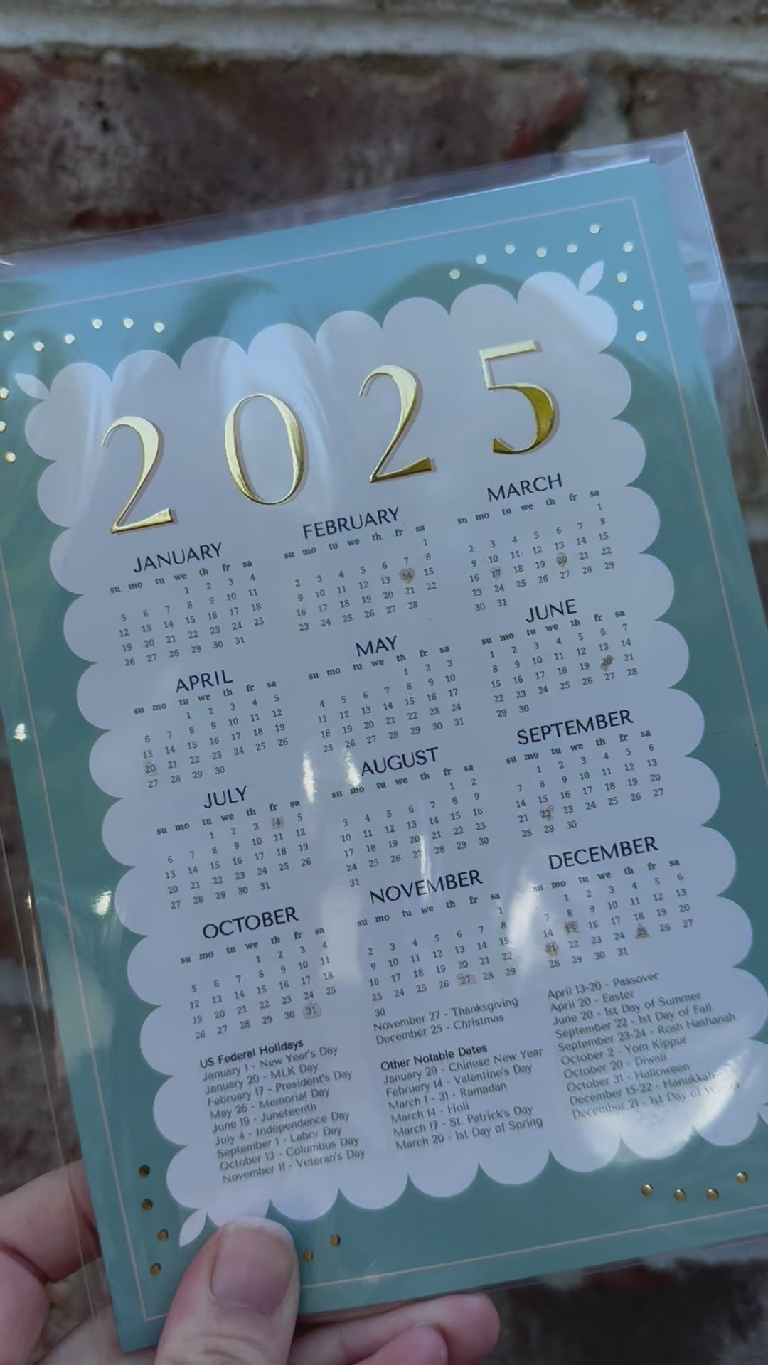 2025 Magnet Calendar