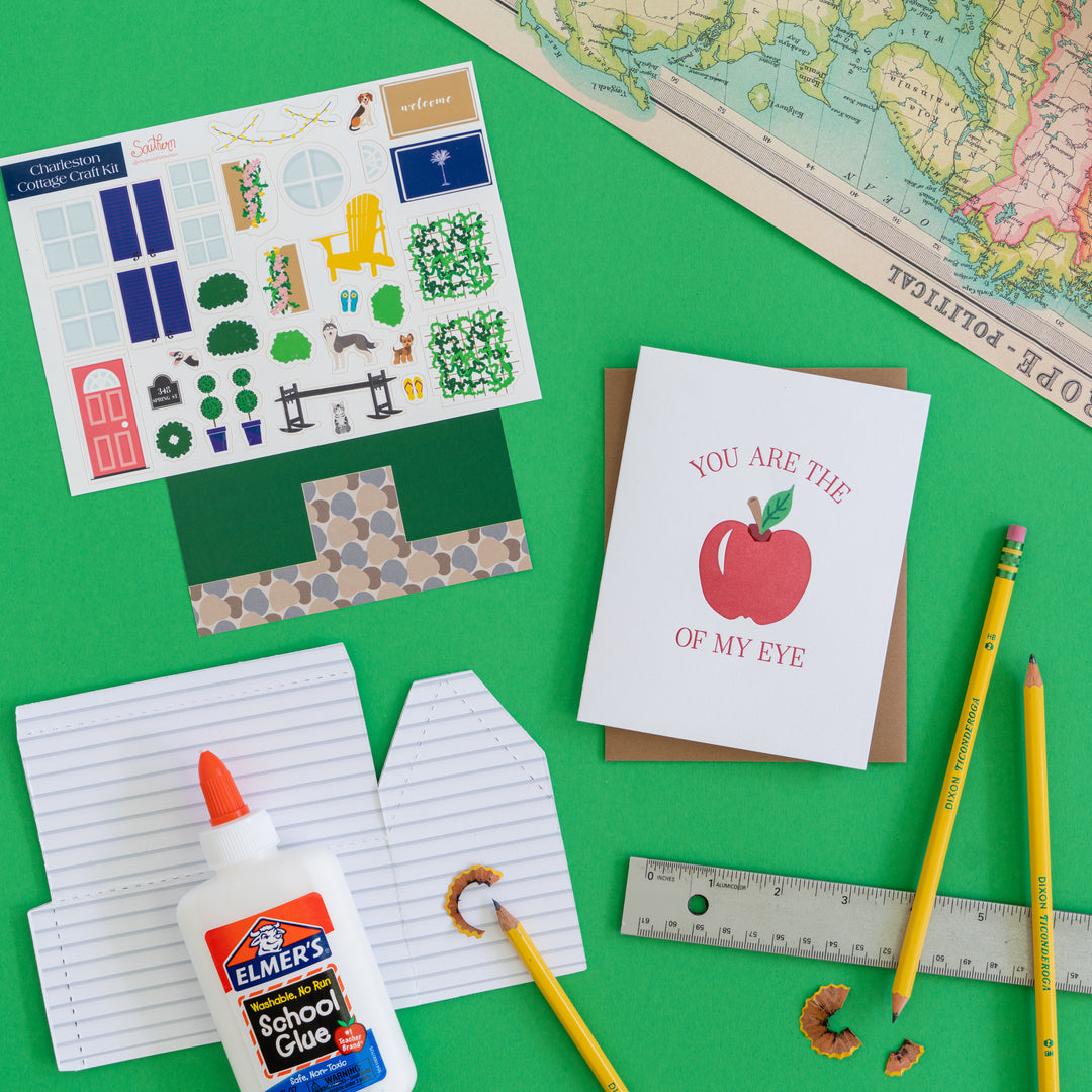 Apple of My Eye Letterpress Card