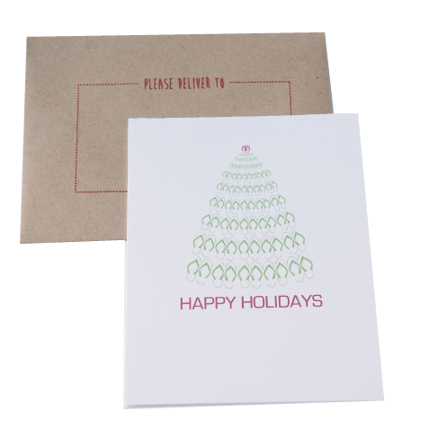 Flip Flop Christmas Tree Card