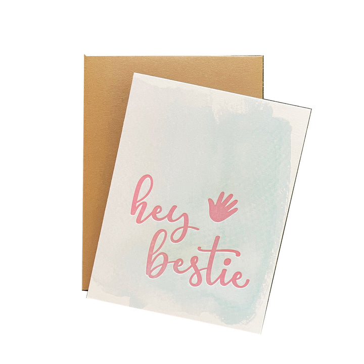 Letterpress Best Friend Card