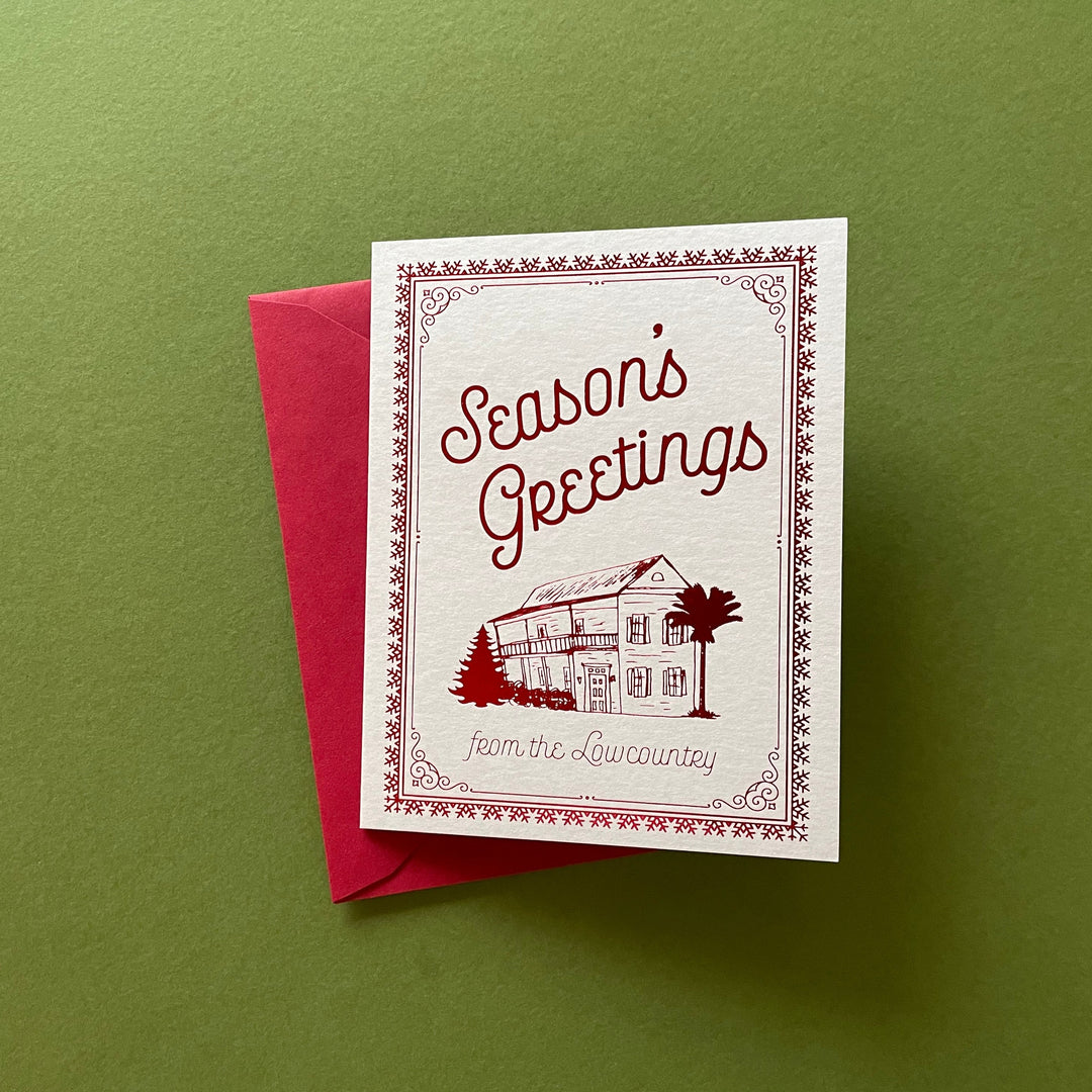 Foil Charleston Christmas Card