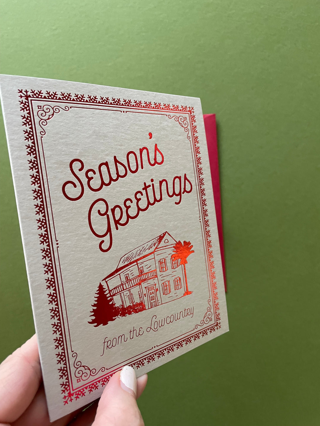 Foil Charleston Christmas Card