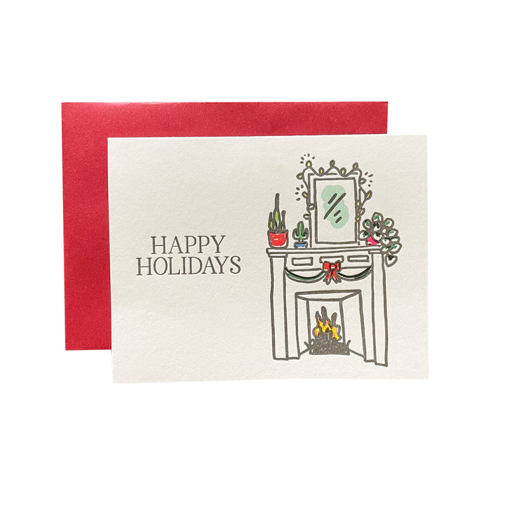 Happy Holidays Letterpress Card