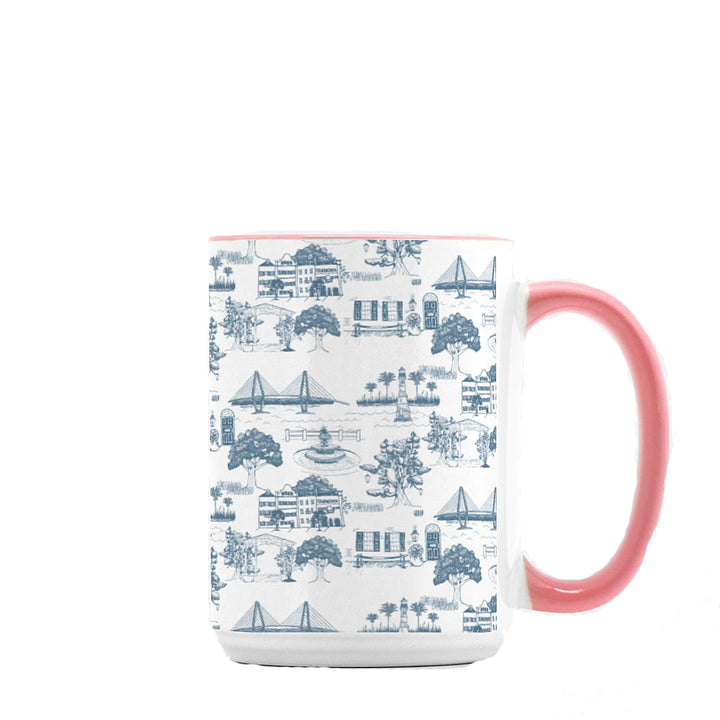 Charleston Toile Mug, 11oz