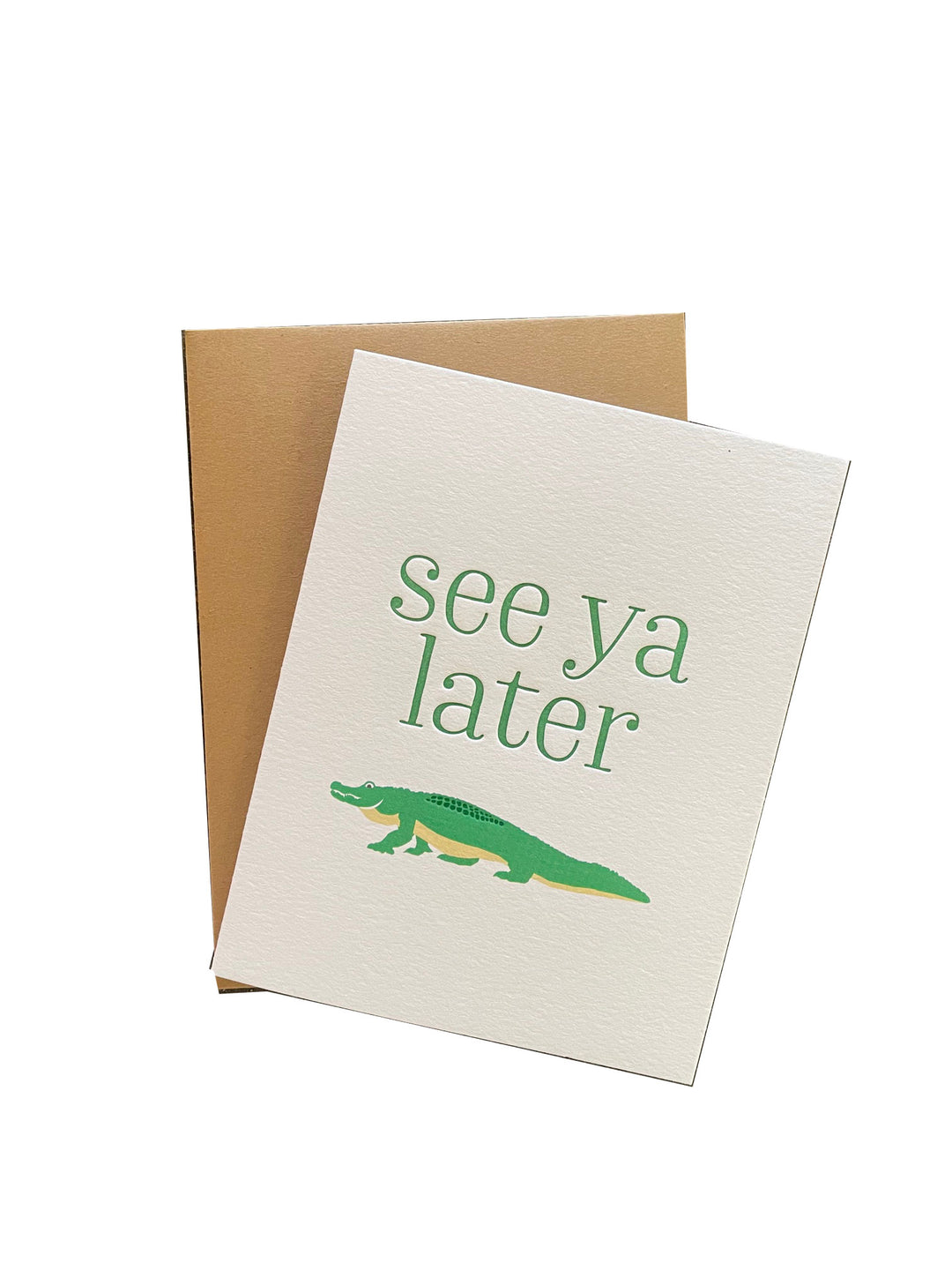 Letterpress Moving Card