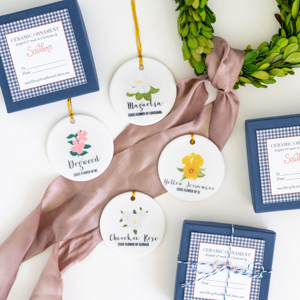 GA State Flower Ornament