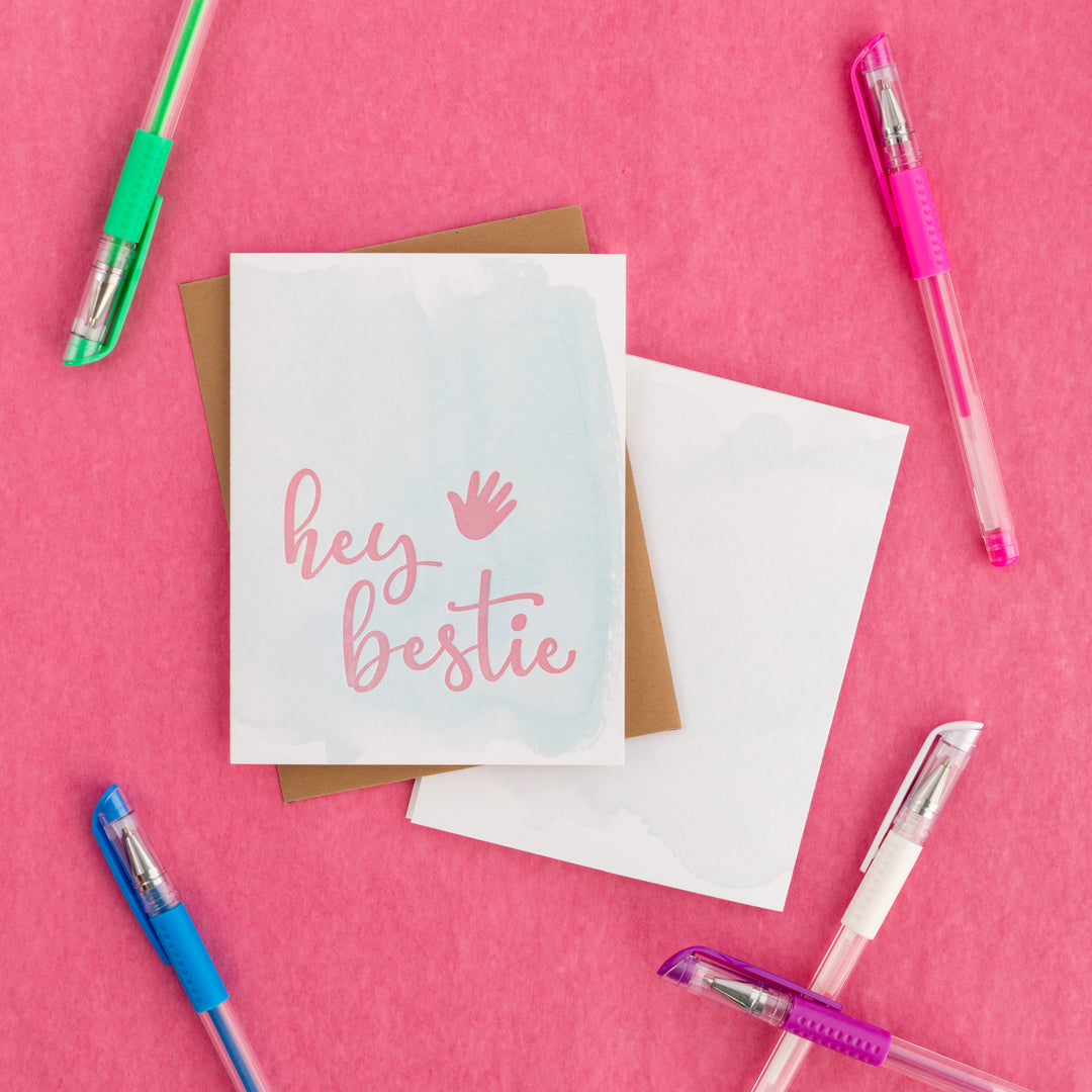Letterpress Best Friend Card