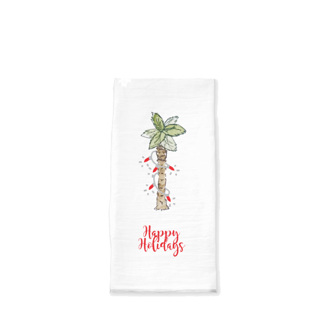 Holiday Palm Tree Tea Towel