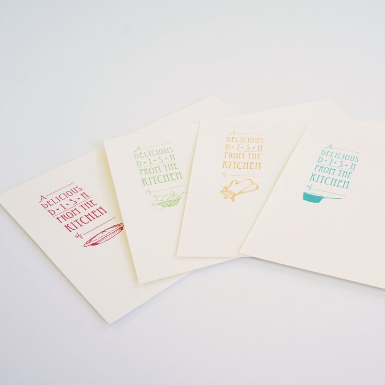 Vintage Dish Recipe Cards