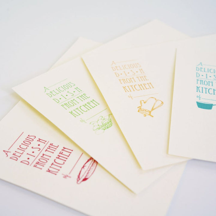 Vintage Dish Recipe Cards