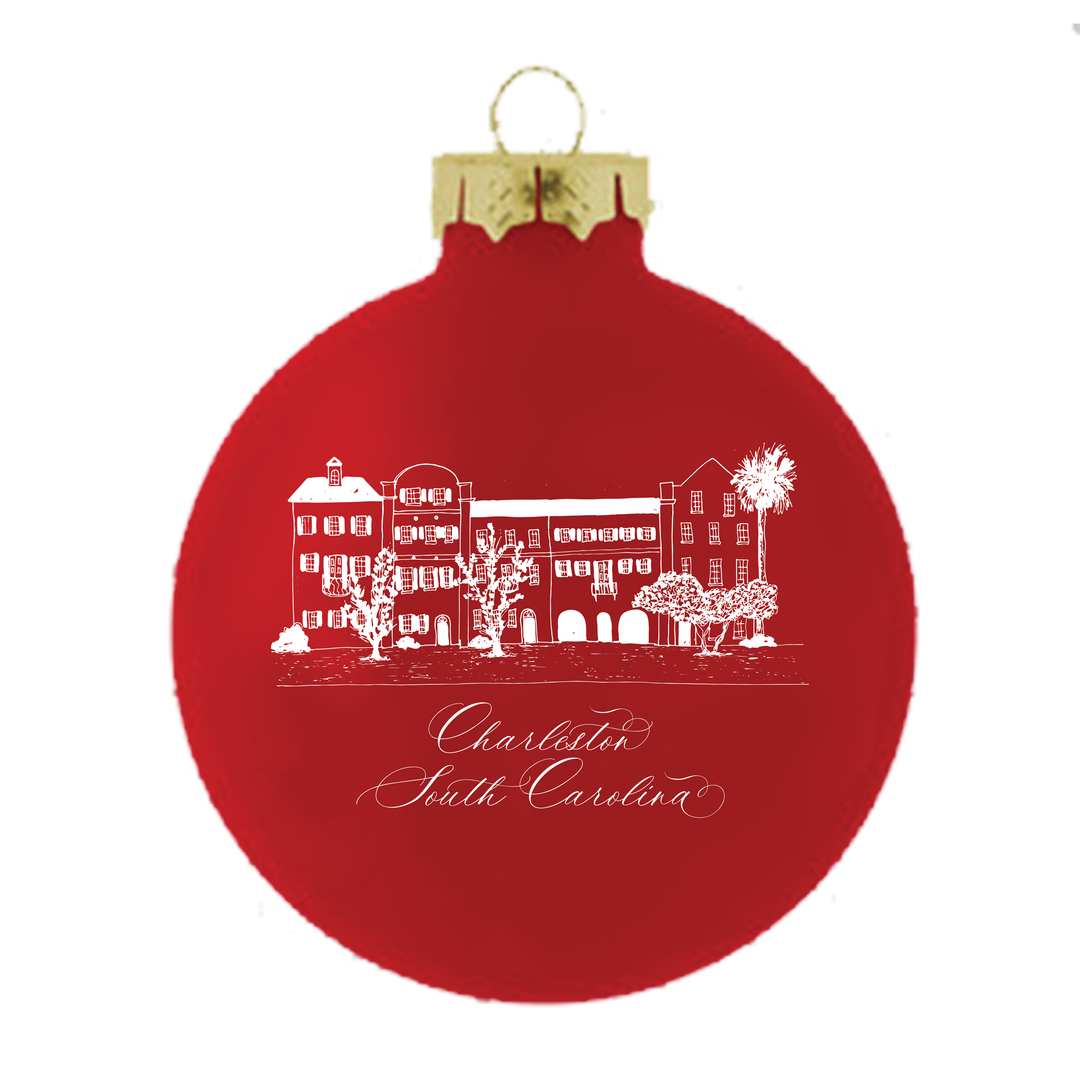 Red Rainbow Row Ornament