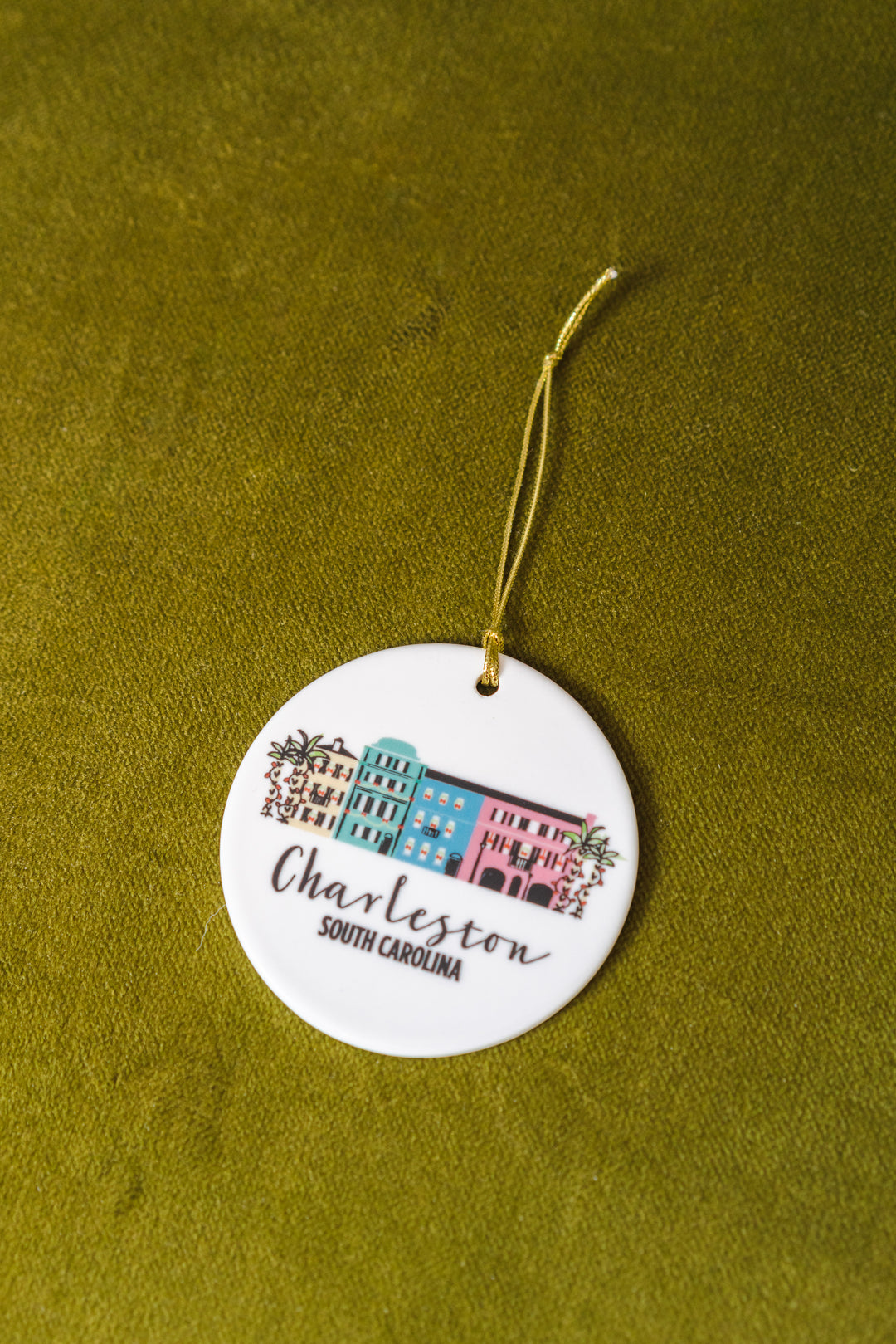 Rainbow Row Ornament