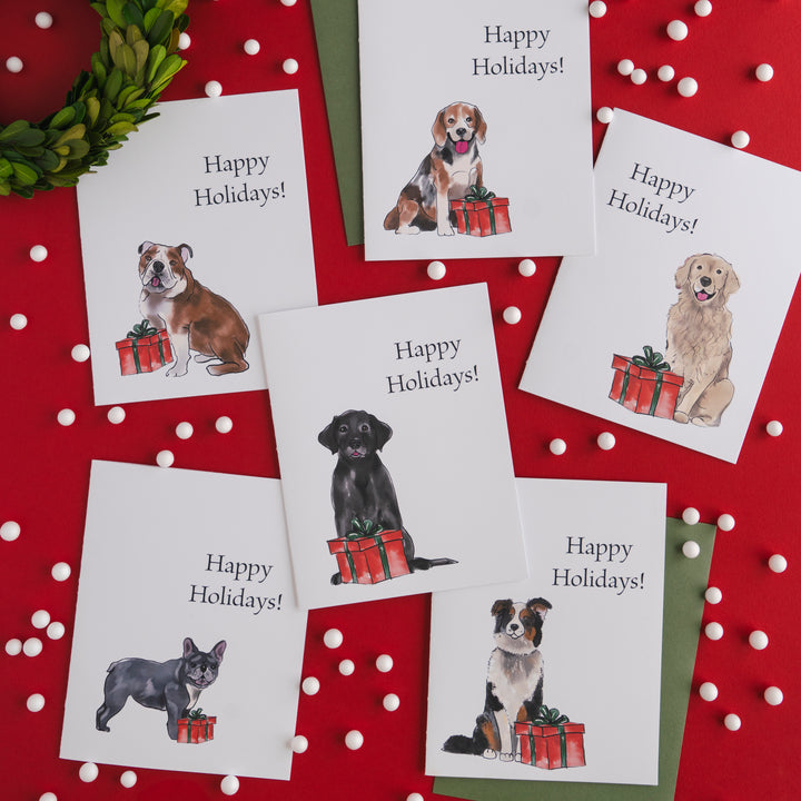 Christmas Card Golden Retriever Dog