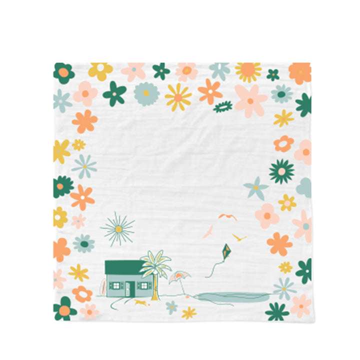 Colorful Beach Vibes Tea Towel