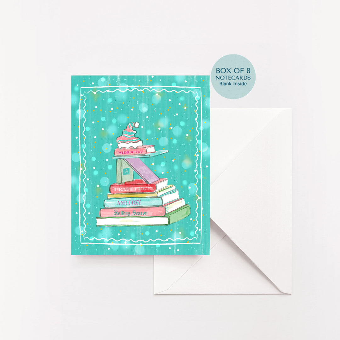 Whimsical Books Holiday Card