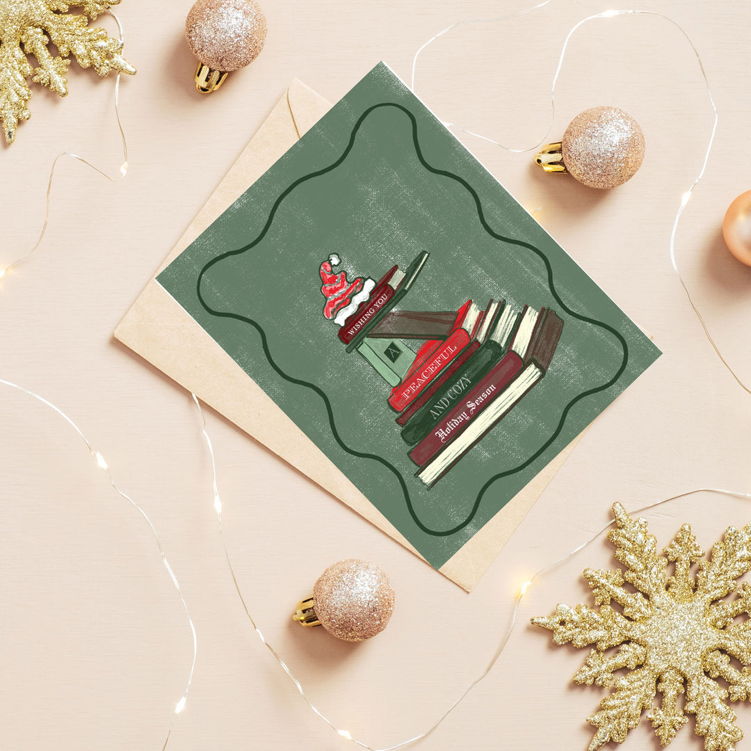 Festive Books Holiday Card