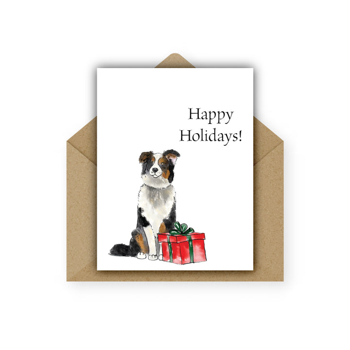 Christmas Card Australian Shepherd