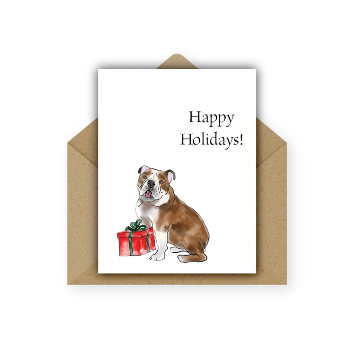 Christmas Card English Bulldog Cards