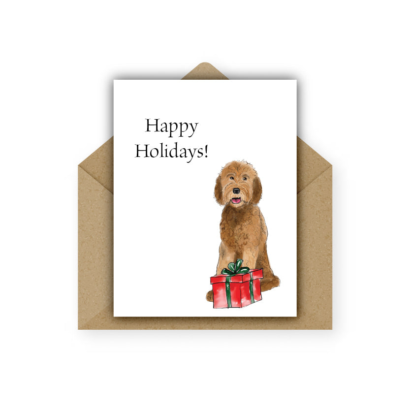 Christmas Card Goldendoodle