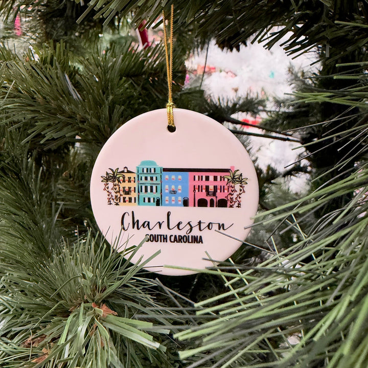 Rainbow Row Ornament