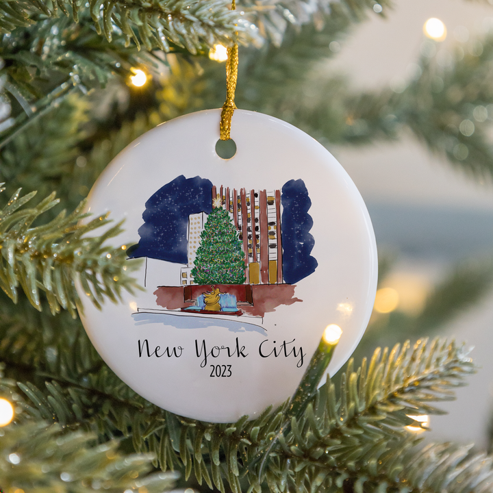 NYC Rockefeller Tree Ornament