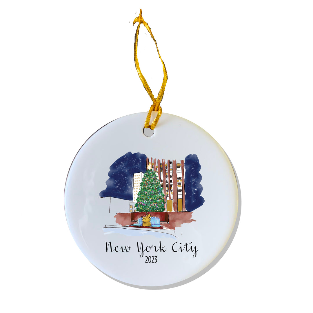 NYC Rockefeller Tree Ornament