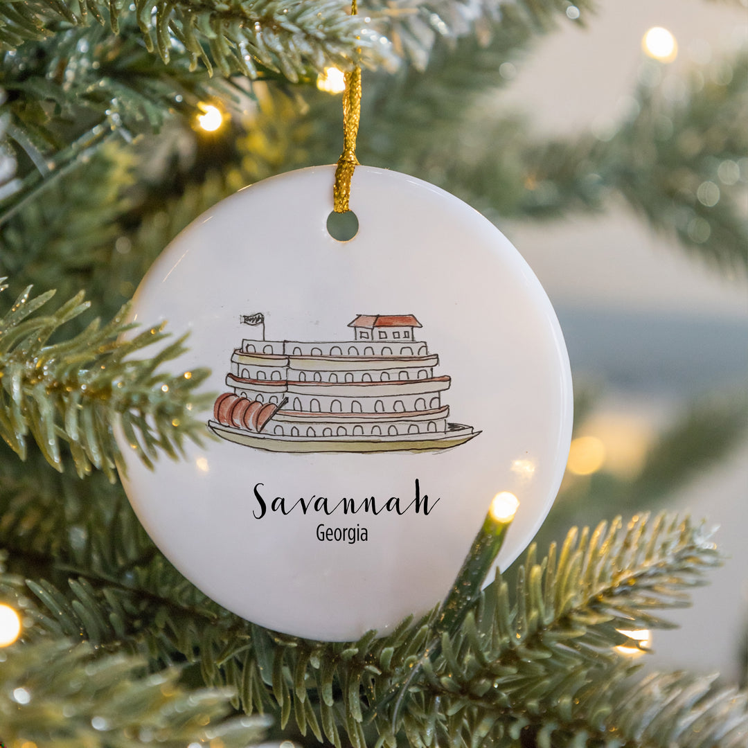 Savannah Riverboat Ornament