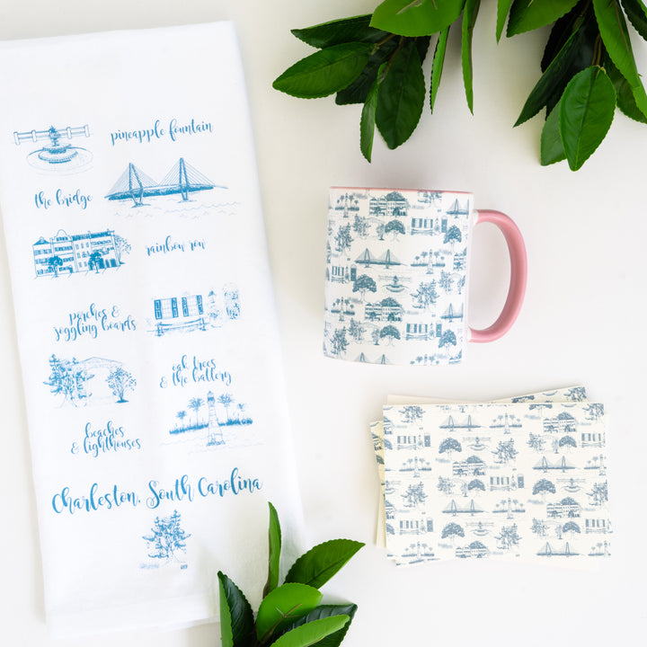 Charleston Toile Mug, 11oz