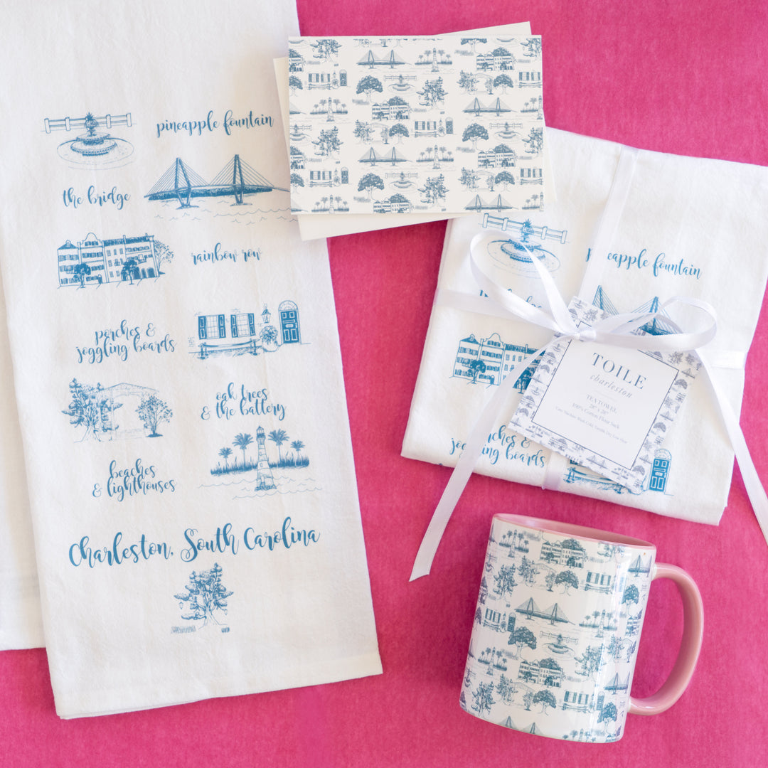 Charleston Toile Mug, 11oz