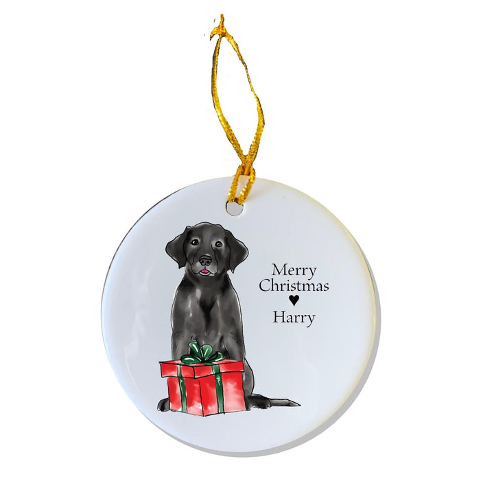 Personalized Black Lab Ornament