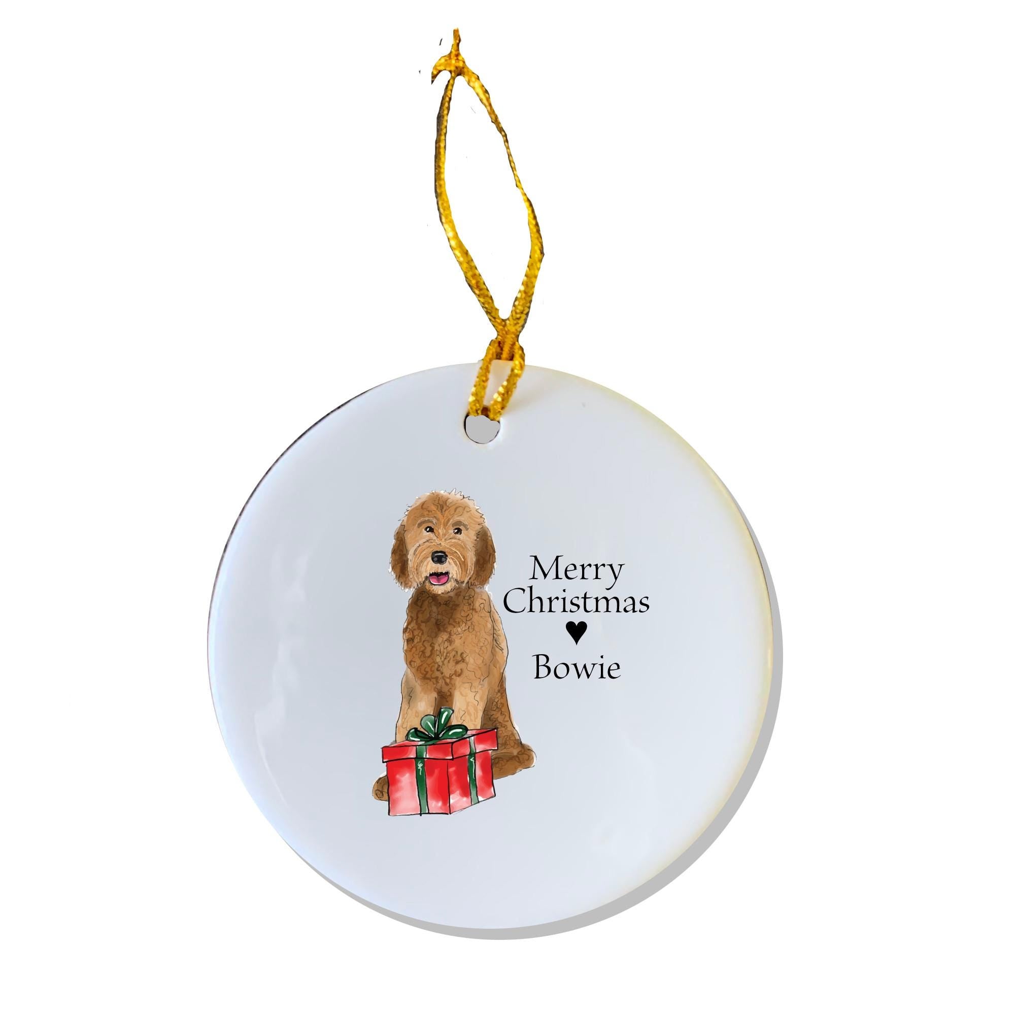 Goldendoodle Ornament Personalized Ornament Pet Gift Dog Gift Cust Shop Dodeline