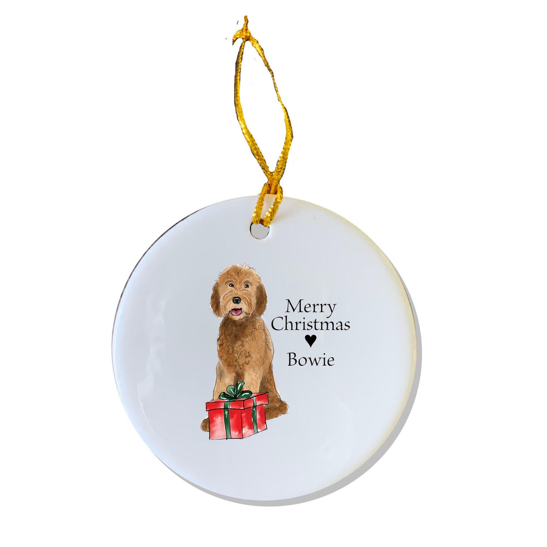 Goldendoodle Ornament, Personalized Ornament, Pet Gift, Dog Gift, Custom Gift, Golden Doodle, Doodle Dogs, Dog Person, Friend