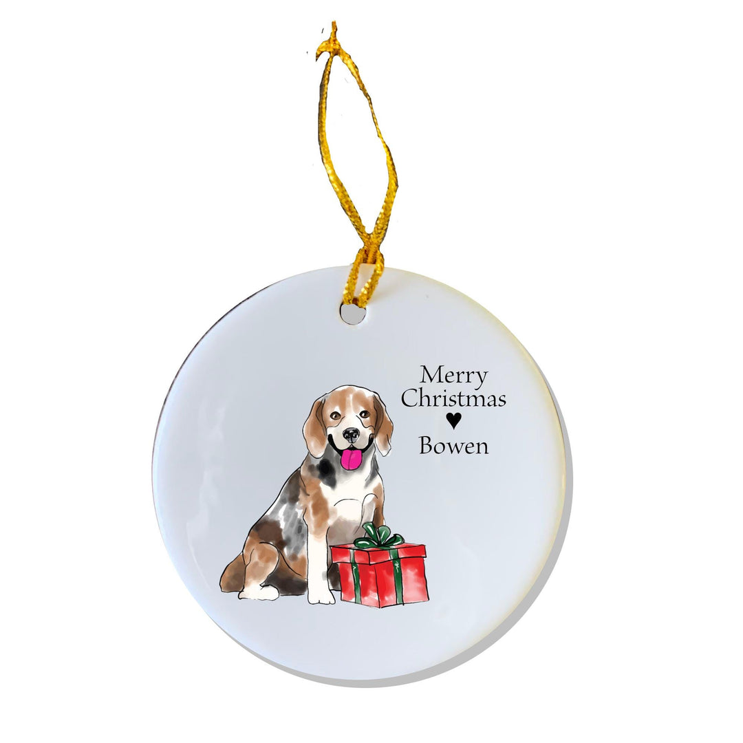 Beagle Ornament, Personalized Ornament, Pet Gift, Dog Gift, Custom Gift, Beagle Dog Gift, Beagles, Dog Person, Friend