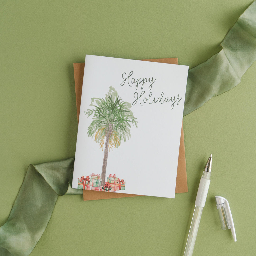 Palm Tree Christmas Card