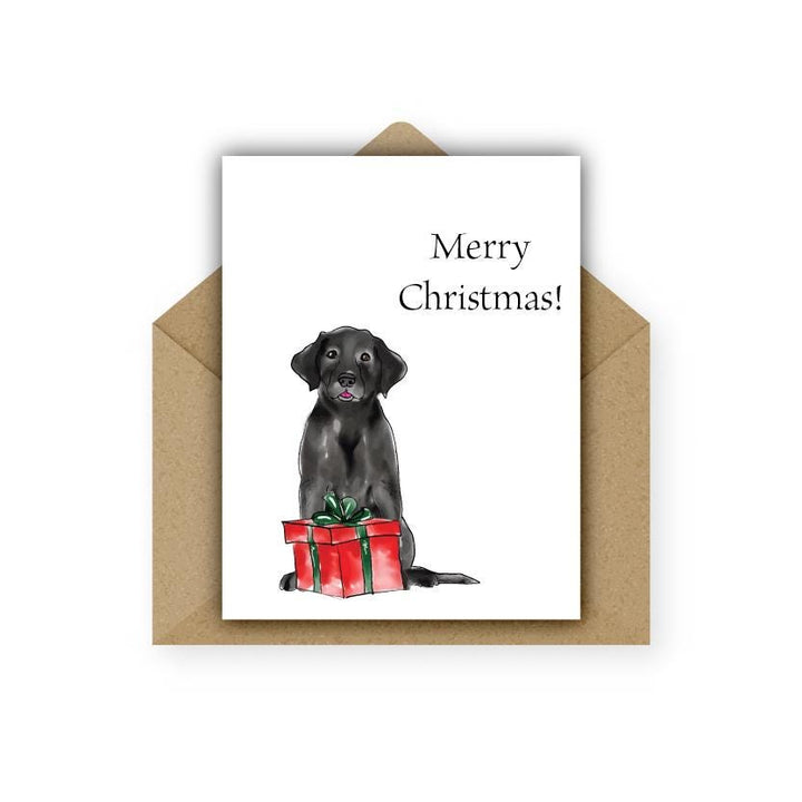 Christmas Card Black Labrador Retriever