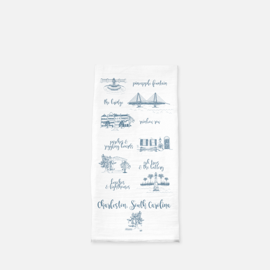 Dodeline Charleston Tea Towel