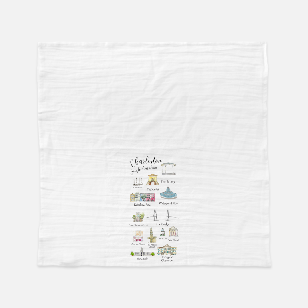 Charleston Tea Towel (Landmarks)